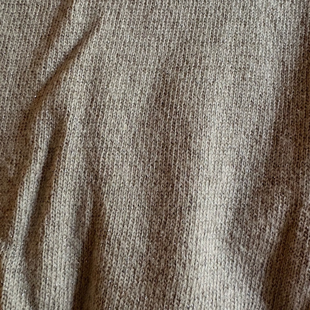Express V-Neck Sweater in Light Gray - Picture 3 of 4